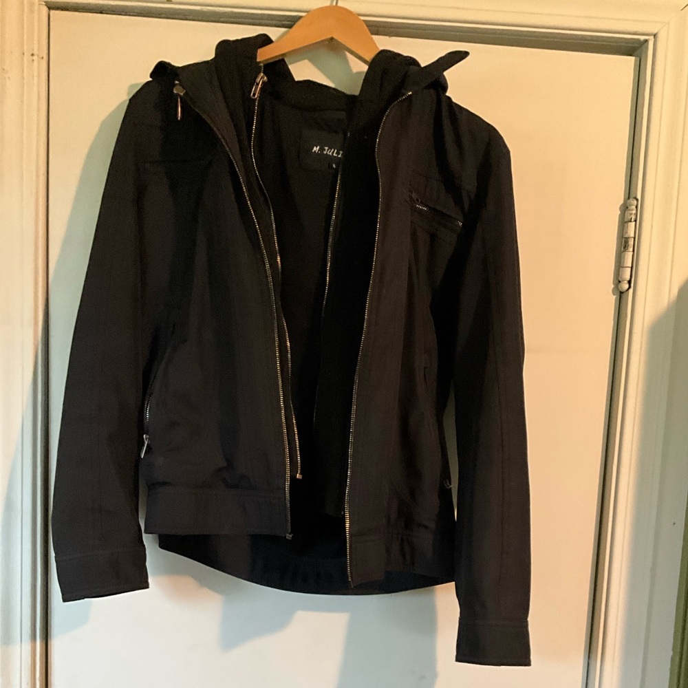 Black zip up jacket